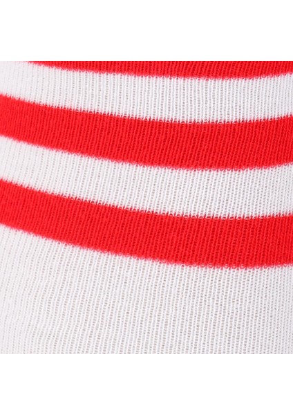 Şerit Uyluk Yüksek Tüp Çorap L Beyaz-Çizgili (Yurt Dışından) fırsatları