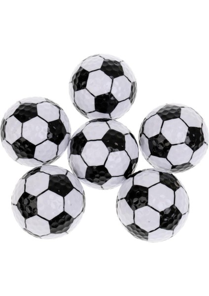 6 Adet Spor Topları Desen Lik Golf Topları Set Pratiği Golf Aksesuarı - Futbol (Yurt Dışından) fiyatları