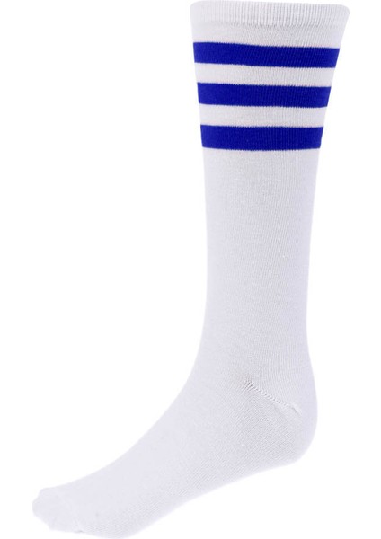 Pamuk Uyluk Yüksek Çoraplar Beyaz-Çizgili (Yurt Dışından) indirimleri