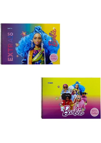 Barbie 25X35 Spiralli Resim Defteri 15 Yp. 2'li