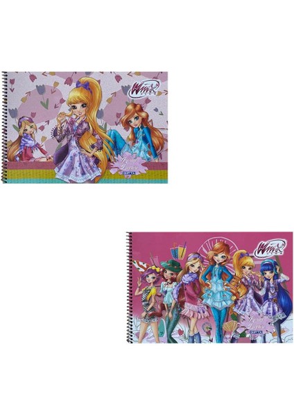 Winx 25X35 Spiralli Resim Defteri 15 Yp. 2'li