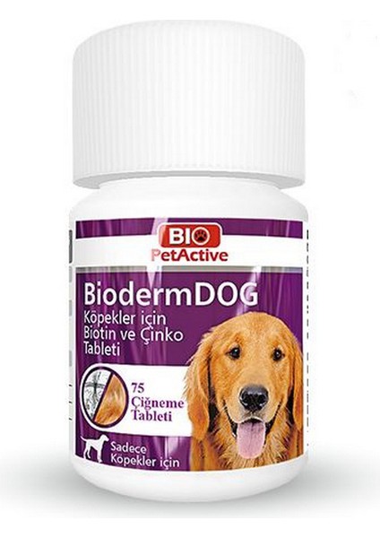 Bio Petactive Biodermdog 75 Tabs