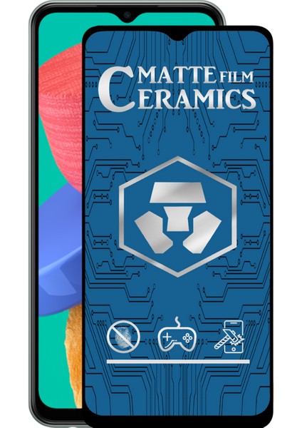 Samsung Galaxy M33 Tam Kaplayan Mat Seramik Nano Esnek Ekran Koruyucu Cam
