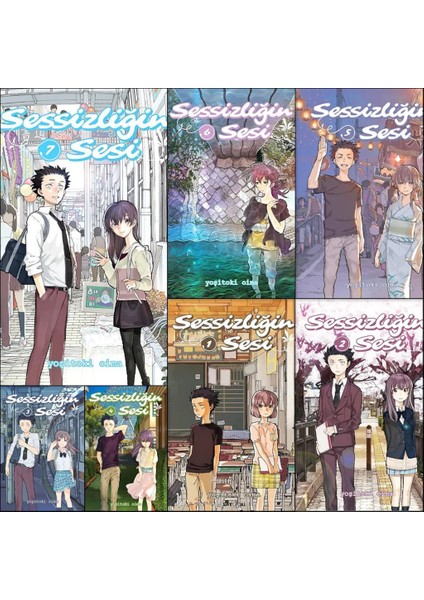 Sessizliğin Sesi (1-2-3-4-5-6-7) 7 Cilt Manga Set - Yoşitoki Oima