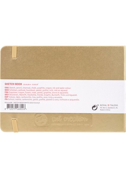 Sketchbook Sert Kapak Eskiz Çizim Defteri 15X21 cm 140 gr 80 Yaprak Metalik Altın fiyatları