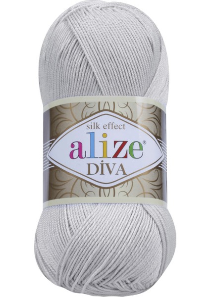 Diva El Örgü Ipi 168 Açık Gri