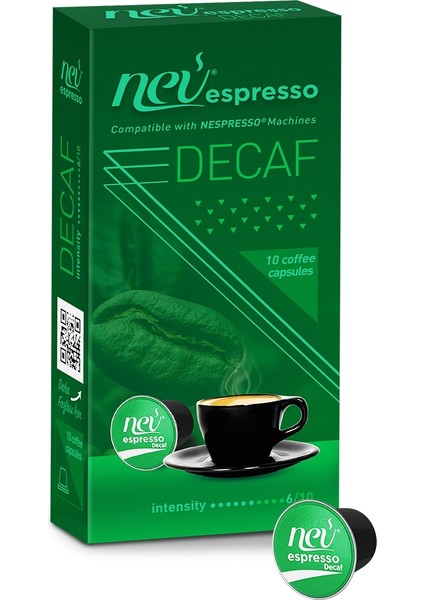 Nev Espresso Nev Espresso® Kafeinsiz Nespresso® Uyumlu