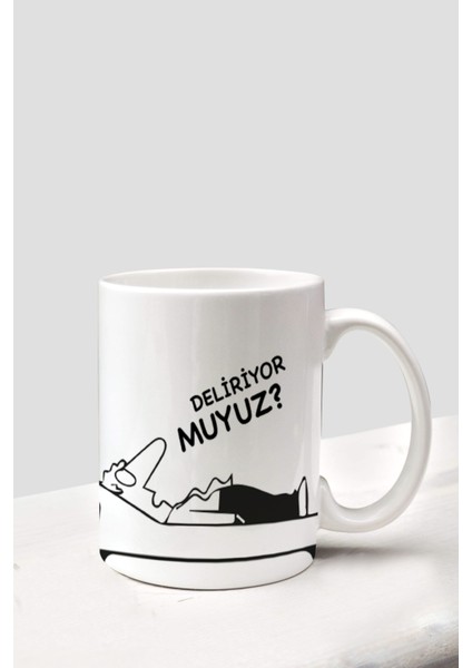 Deliriyor Muyuz Doodle Kupa Bardak