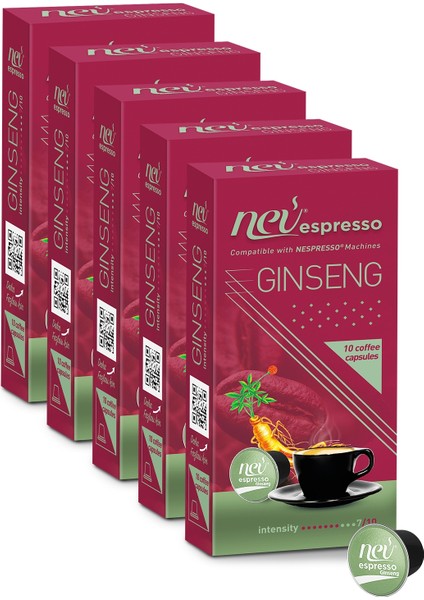 Ginseng Kapsül Kahve Nespresso Uyumlu 50'li