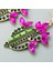 Adet Kaktüs Alaşımlı Retro Küpe Renkli Rhinestones (Kahve) (Yurt Dışından) 3