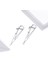S925 Sterlıng Silver Star Moon Tassel Kadın Küpe (Yurt Dışından) 2