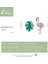 S925 Gümüş Yapraklar Flamingo Ear Studs Kadın Küpe (Yurt Dışından) 3