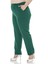 Büyük Beden Beli Yan ve Arkadan Lastikli Dar Paça Cepli Zümrüt Yeşili Pantolon 5