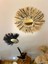 Sintad Kattuna Wall Art Rafya ve Boncuk Ayna Duvar Dekorasyon Ürünü 2’li Siyah Set 2