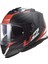 Storm Nerve Mat Siyah-Kırmızı Kask L 1