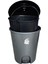 Plastik Pedallı Basmalı Kapaklı 50 Litre Iç Kovalı Çöp Kutusu Kovası - Gri Gövde Siyah Kapak - 55 x 42 x 41 Cm. 2
