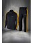 Büyük Beden Erkek Siyah Interlok Kumaş Iki Parçalı Şık Spor Takım Sporcu Koşu Seti (4xl- 10XL) 1