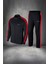Büyük Beden Erkek Siyah Supra Penye Kumaş Her Mevsim Için Eşofman Takımı Seti (4xl- 10XL) 1