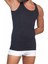 E1002 Seamless U Yaka Erkek Korse Atlet Siyah 3