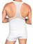 E1009 Seamless Fileli Erkek Korse Atlet Beyaz 2