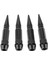 4'lü Araba Oto Spike Şekilli Lastik Anti Toz Tekerlek Kök Vana Caps 60MM Siyah (Yurt Dışından) 2