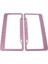 2x 12 "x6" Araba Otomatik Plaka Çerçevesi Bling Kristal Rhinestone 7 Sıra Pembe (Yurt Dışından) 2