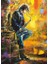 Saksafon Çalan Genç Yağlı Boya 30 x 45 cm Kuşe Poster Silindir Kutulu Kargo 1