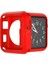 Apple Watch 7 41 mm Önü Açık Mat Silikon Kılıf - Kırmızı 1