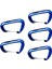 5pcs / Set 12KN Dayanıklı Karabin Hook Kamp Yürüyüş Mavisi (Yurt Dışından) 3