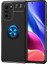 Xiaomi Redmi K40 Kılıf Htstore Zore Ravel Silikon-Siyah-Mavi 1