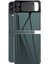 Galaxy Z Flip 3 Htstore Zore 3D Standart 2 In 1 Arka Koruyucu-Yeşil 1