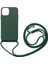 Apple iPhone 12 Kılıf Htstore Zore Ropi Kapak-Koyu Yeşil 1