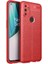 One Plus Nord N100 Kılıf Htstore Zore Niss Silikon-Kırmızı 1