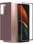 Galaxy Z Fold 2 Htstore Zore Ön Arka 5d Full Yapışkanlı Temperli Ekran Koruyucu-Gold 1