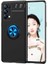 Oppo Reno 5 Pro 5g Kılıf Htstore Zore Ravel Silikon-Siyah-Mavi 1
