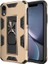 Apple iPhone Xr 6.1 Kılıf Htstore Zore Volve Kapak-Gold 1