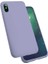 Apple iPhone x Kılıf Htstore Zore Silk Silikon-Lila 1