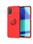 Oppo Reno A52 Kılıf Htstore Zore Ravel Silikon-Kırmızı 1