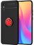 Xiaomi Redmi 9A Kılıf Htstore Zore Ravel Silikon-Siyah-Kırmızı 1