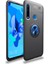 Huawei P40 Lite E Kılıf Htstore Zore Ravel Silikon-Siyah-Mavi 1