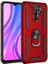 Xiaomi Redmi 9 Kılıf Htstore Zore Vega Silikon-Kırmızı 1