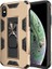Apple iPhone Xs Max 6.5 Kılıf Htstore Zore Volve Kapak-Gold 1