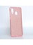 Galaxy A30 Kılıf Htstore Zore Shining Silikon-Rose Gold 1
