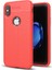 Apple iPhone x Kılıf Htstore Zore Niss Silikon-Kırmızı 1