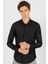 Slim Fit Dar Kesim Küçük Yaka Düz Erkek Gömlek 1