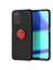 Oppo Reno A52 Kılıf Htstore Zore Ravel Silikon-Siyah-Kırmızı 1