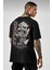 Siyah Osaka Baskılı Penye T-Shirt 3