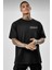 Siyah Osaka Baskılı Penye T-Shirt 4