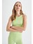 Slim Fit Dar Kesim Halter Yaka Pötikareli Atlet X8303AZ22SM 3