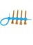 Golf Tees Onderssteuning Lastik Gereedschapshouder - 4 Stuks Houten Golf Tee - Mavi (Yurt Dışından) 5